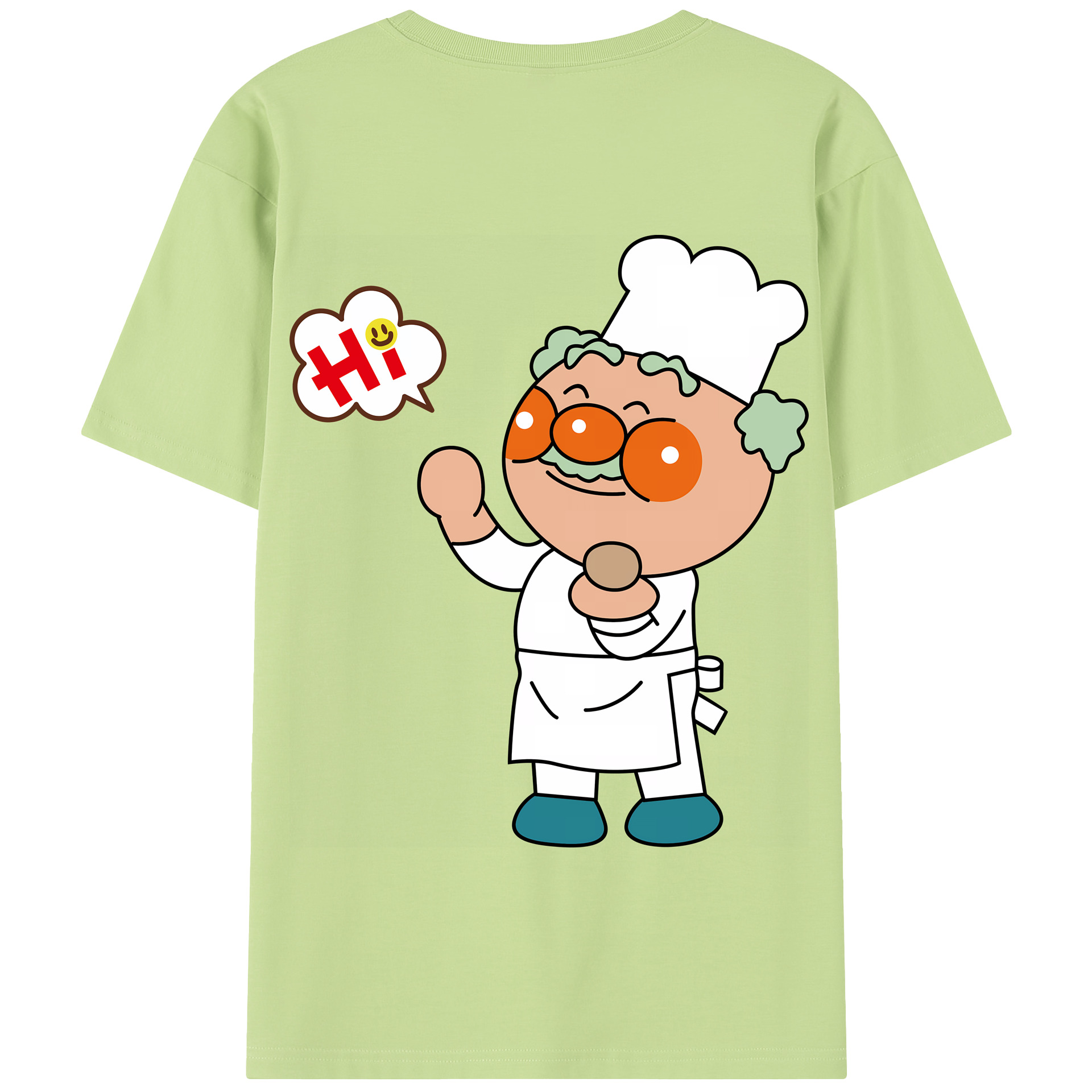 （画像用） アンパンマン Anpanman 綿100％半袖Tシャツ（背面プリント）